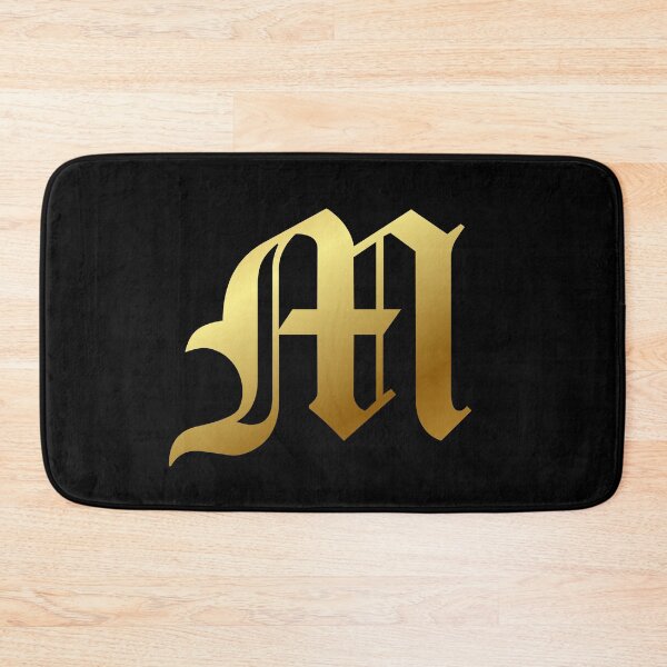Item preview, Capital Letter M - Foil Gold Effect Gothic Blackletter Script / Old English Font designed and sold by STUDIO-72.