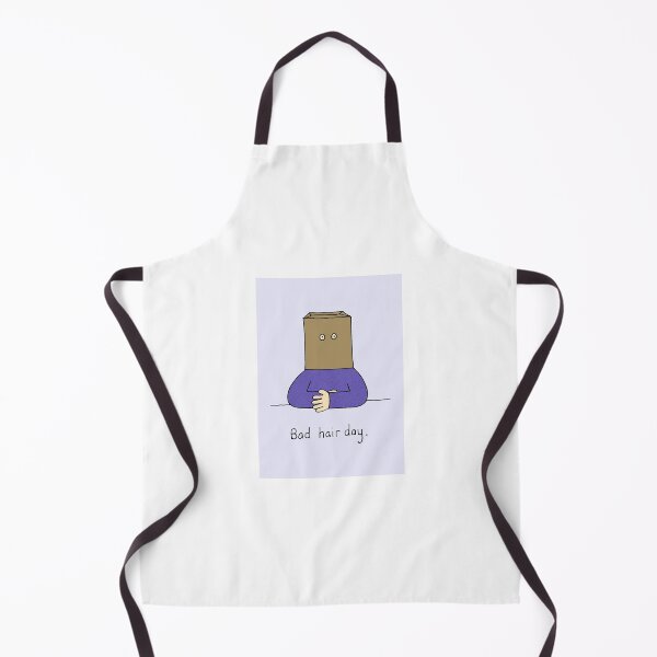 Item preview, Bad Hair Day Cartoon Person with Bag on their Head designed and sold by KateTaylor.