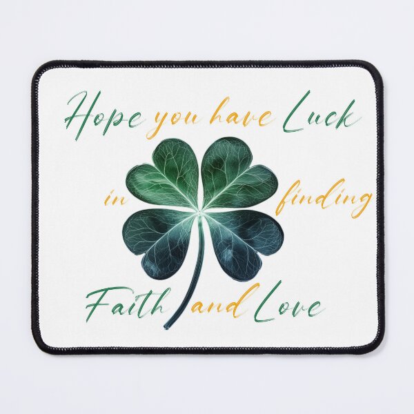 Item preview, Shamrock Hope Luck Faith Love Tee designed and sold by WickerStudio.