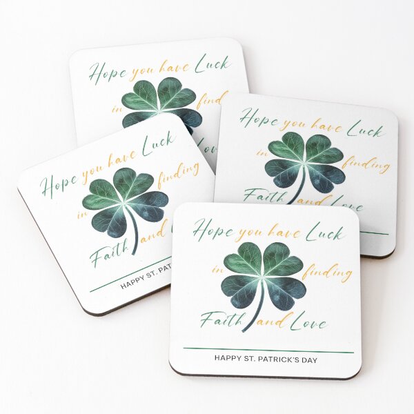 Item preview, Shamrock Hope Luck Faith Love Tee designed and sold by WickerStudio.
