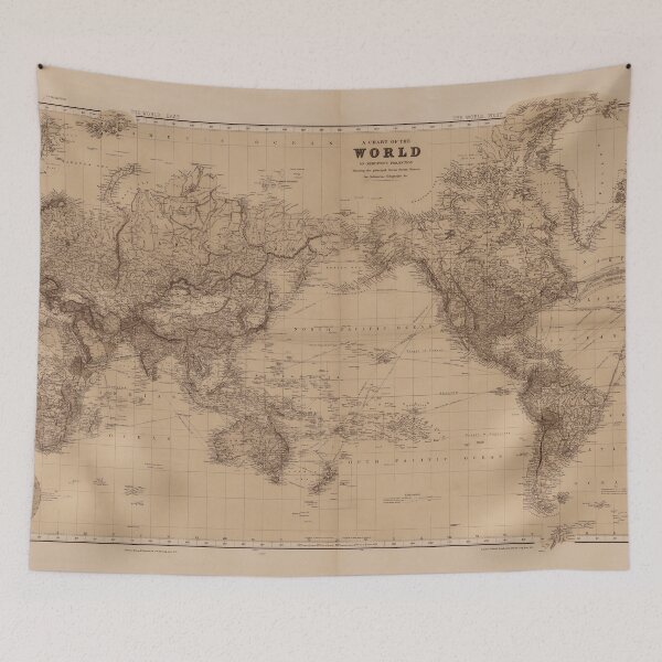 Item preview, Vintage 1904 World Map Poster – Antique-Style Atlas Print Large Sepia Map designed and sold by EmilyUpNorth.