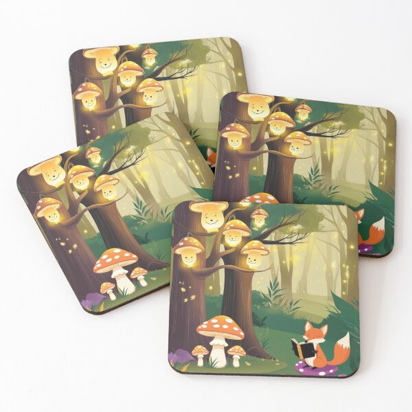 Item preview, Woodland Fox whimsical design. Toadstool Lanterns. designed and sold by Shoot-The-Moon.