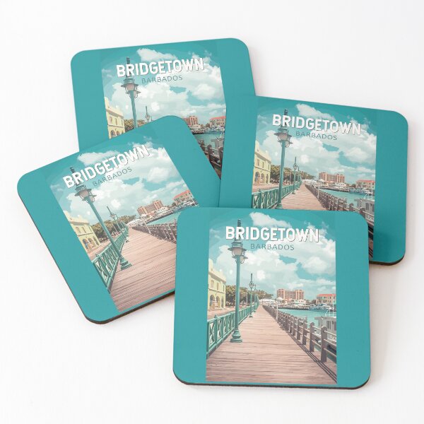 Item preview, Bridgetown Barbados Illustration Travel Art Vintage designed and sold by KrisSidDesigns.
