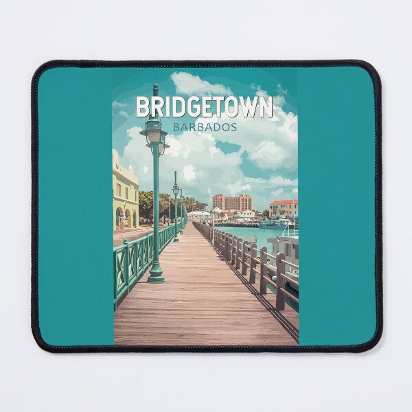 Item preview, Bridgetown Barbados Illustration Travel Art Vintage designed and sold by KrisSidDesigns.