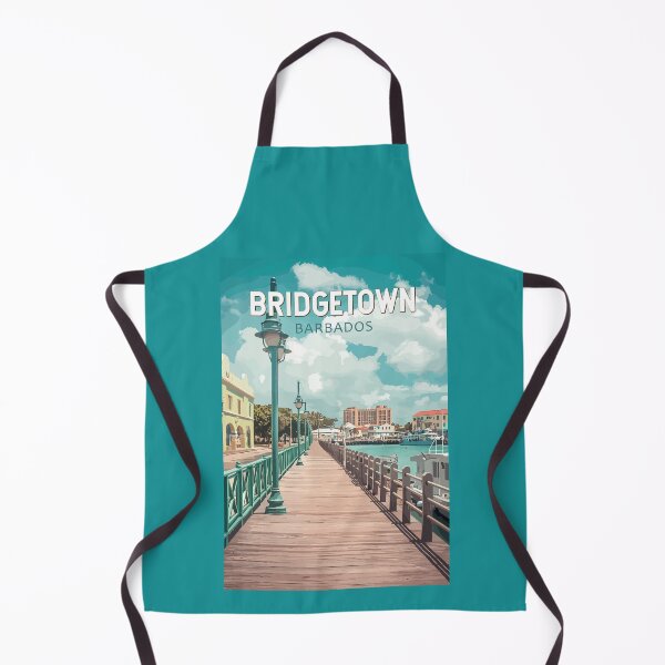 Item preview, Bridgetown Barbados Illustration Travel Art Vintage designed and sold by KrisSidDesigns.