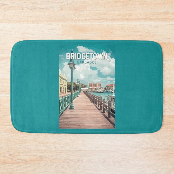 Item preview, Bridgetown Barbados Illustration Travel Art Vintage designed and sold by KrisSidDesigns.