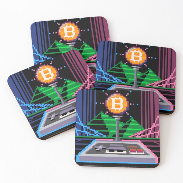 Item preview, Bitcoin Gaming Fan Pixel Art designed and sold by CyberRex.