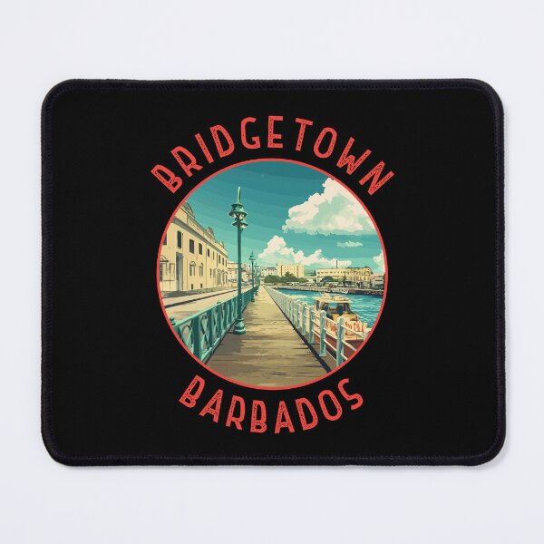 Item preview, Bridgetown Barbados Retro Distressed Circle designed and sold by KrisSidDesigns.