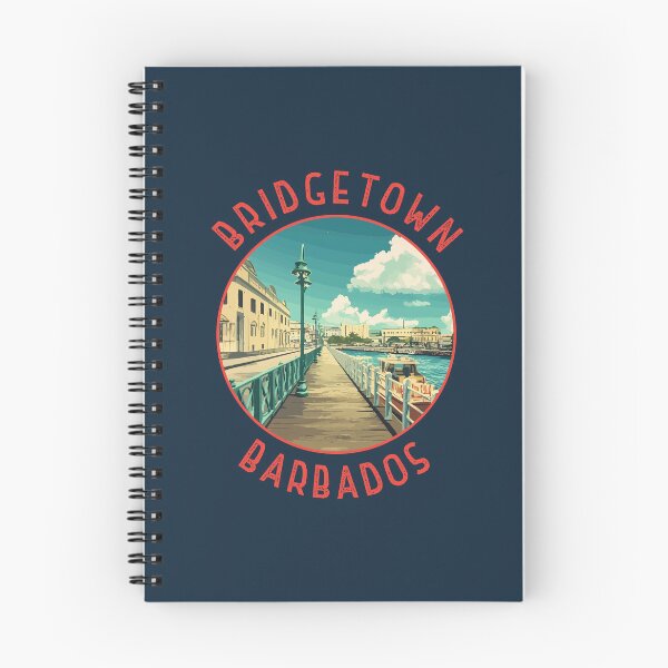 Item preview, Bridgetown Barbados Retro Distressed Circle designed and sold by KrisSidDesigns.