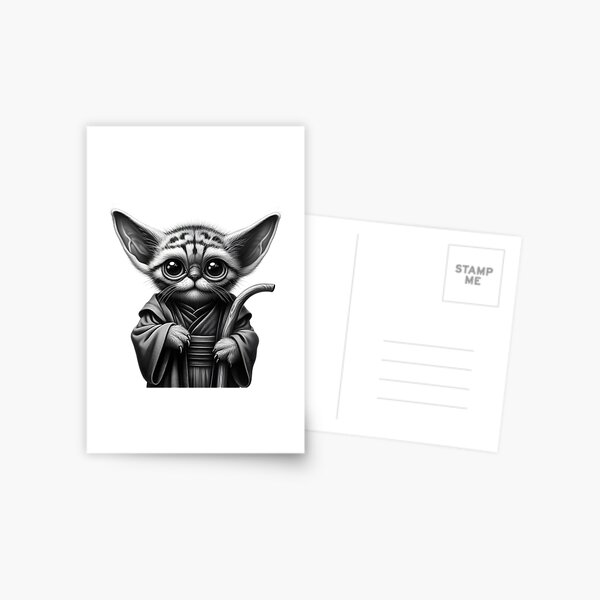 Vista previa del artículo con la obra «Gato dagobah», diseñado y vendido por Artillenium.