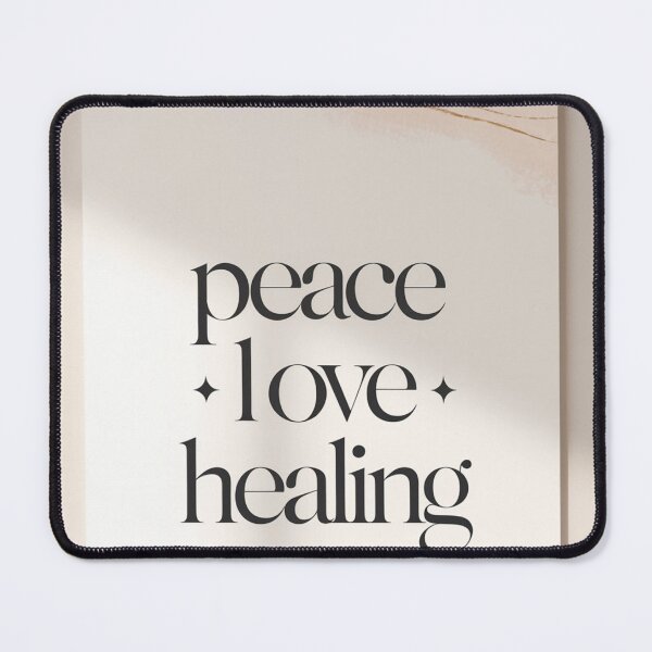 Item preview, Peace Love Healing Minimalist Wall Art – Calming & Inspirational Wellness Print designed and sold by TrendSh0p.