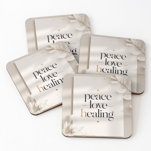 Item preview, Peace Love Healing Minimalist Wall Art – Calming & Inspirational Wellness Print 2 designed and sold by TrendSh0p.