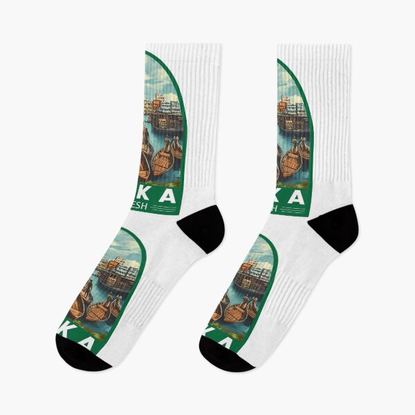Item preview, Dhaka Bangladesh Travel Art Emblem designed and sold by KrisSidDesigns.