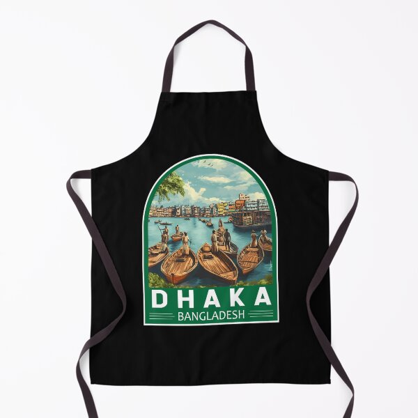 Item preview, Dhaka Bangladesh Travel Art Emblem designed and sold by KrisSidDesigns.