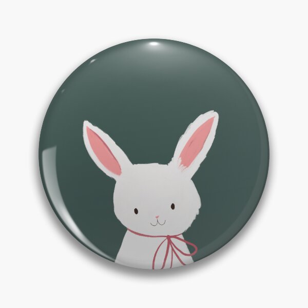 Item preview, Cute White rabbit with Pink Bow Minimalist Aesthetic Kitty Illustraton by Jemma Jamie SKidmore  designed and sold by Jemma Jamie Skidmore.