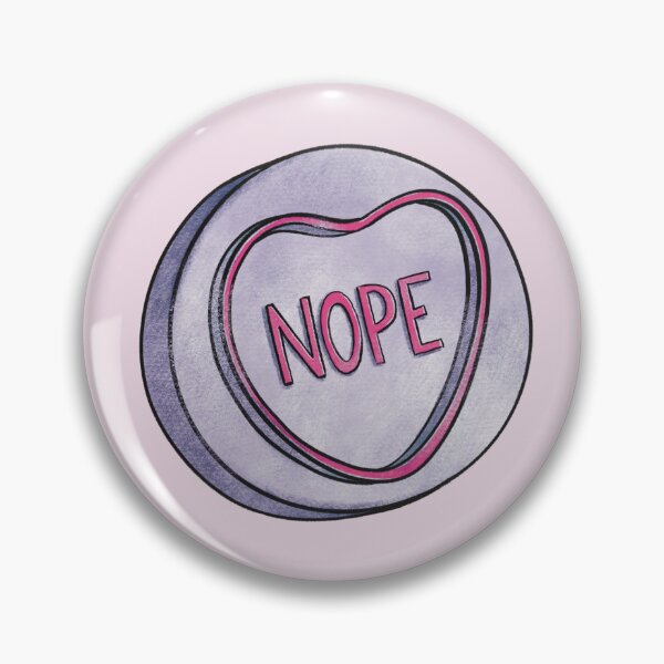 Item preview, Nope loveheart designed and sold by Zsofi Makes.
