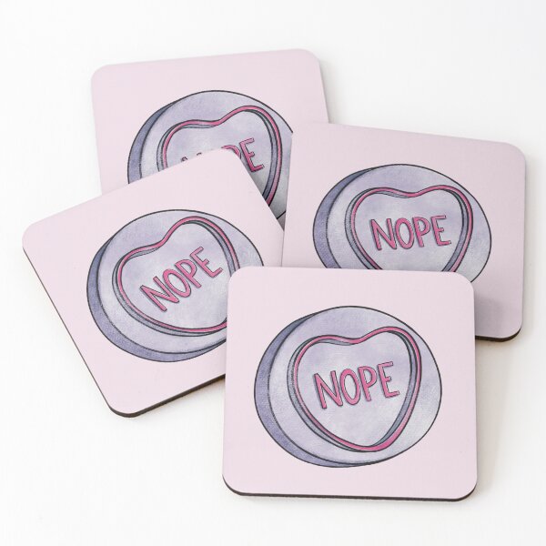 Item preview, Nope loveheart designed and sold by Zsofi Makes.