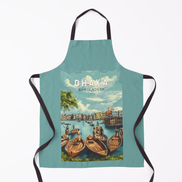 Item preview, Dhaka Bangladesh Illustration Travel Art Vintage designed and sold by KrisSidDesigns.