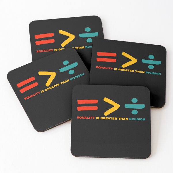 Item preview, Equality is greater than division  designed and sold by House Sparrow.