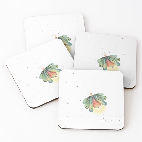 Item preview, Watercolor Firefly Illustration designed and sold by Aquarelas de Maria.
