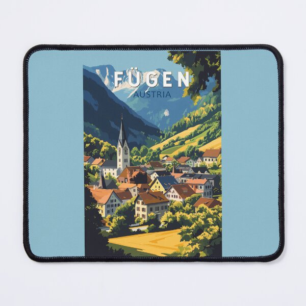Item preview, Fugen Austria Illustration Travel Art Vintage designed and sold by KrisSidDesigns.