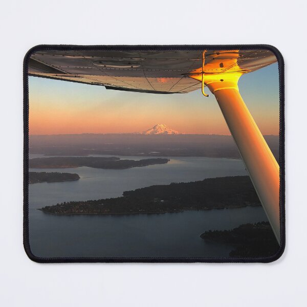 Item preview, Mt Rainier & Mt Adams Flying Sunset designed and sold by flyscenicair.