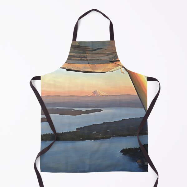 Item preview, Mt Rainier & Mt Adams Flying Sunset (Impressionist) designed and sold by flyscenicair.
