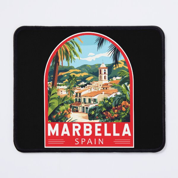 Item preview, Marbella Spain Travel Art Emblem designed and sold by KrisSidDesigns.