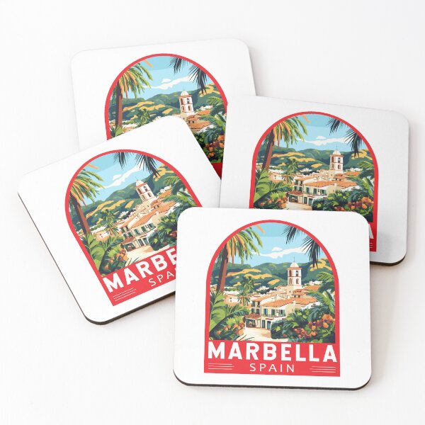Item preview, Marbella Spain Travel Art Emblem designed and sold by KrisSidDesigns.