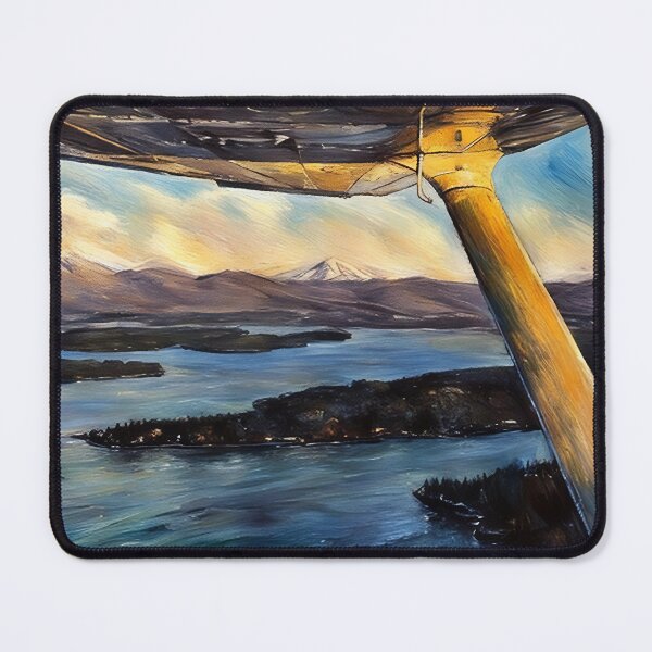 Item preview, Mt Rainier & Mt Adams Flying Sunset (Pastel) designed and sold by flyscenicair.