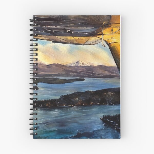 Item preview, Mt Rainier & Mt Adams Flying Sunset (Pastel) designed and sold by flyscenicair.