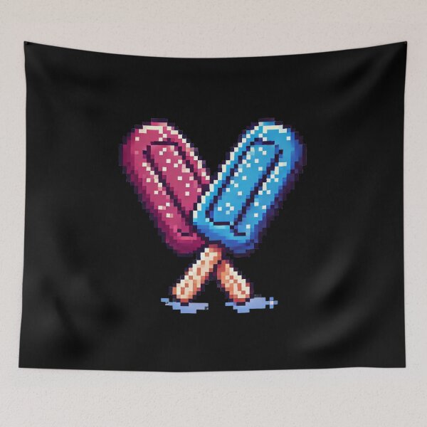 Item preview, Just Deep Magenta & Cobalt Blue Ice Cream Bars designed and sold by Fontible.