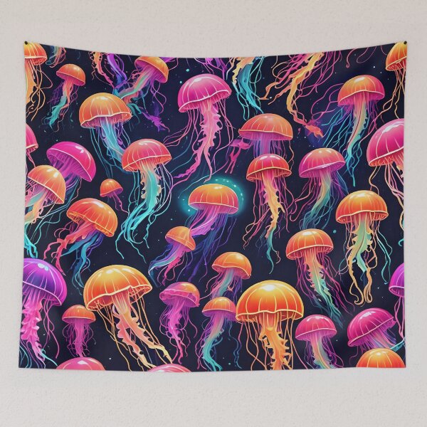Item preview, Neon Jellyfish  designed and sold by Roanemermaid.