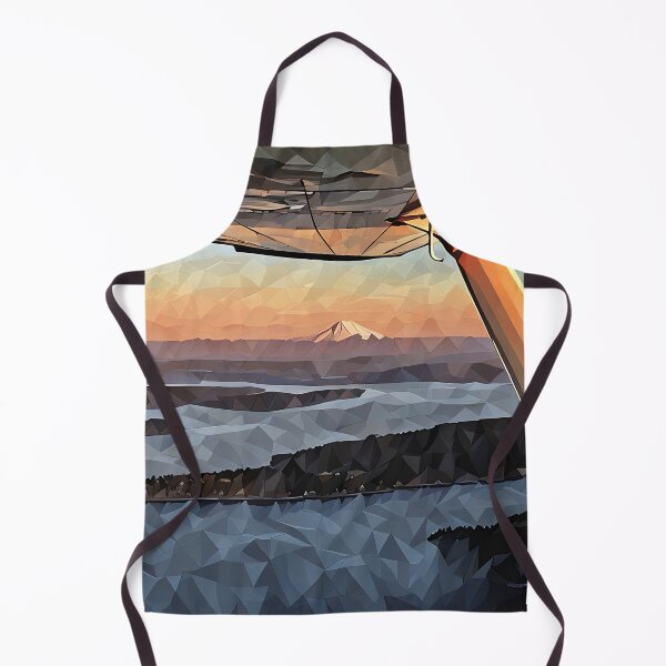 Item preview, Mt Rainier & Mt Adams Flying Sunset (Poly Art) designed and sold by flyscenicair.