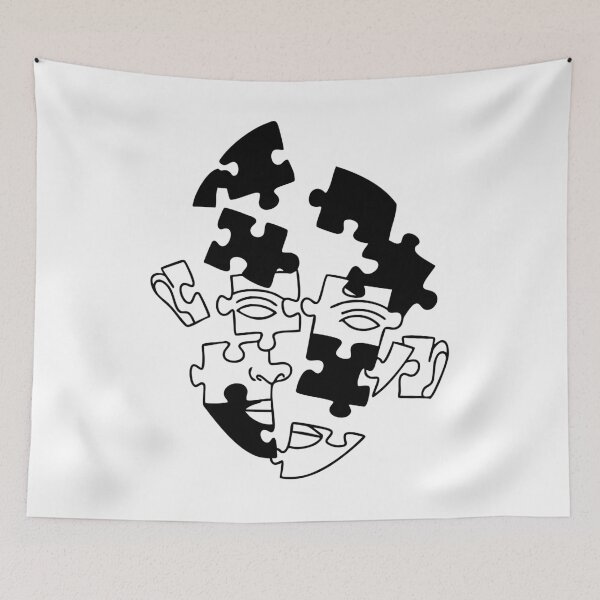 Item preview, Fragmented Identity Puzzle Face designed and sold by InkStation24.
