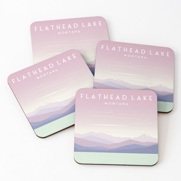 Item preview, Flathead Lake Montana Travel Print United States designed and sold by Wander-World.
