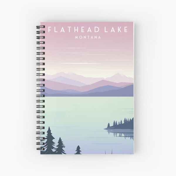 Item preview, Flathead Lake Montana Travel Print United States designed and sold by Wander-World.