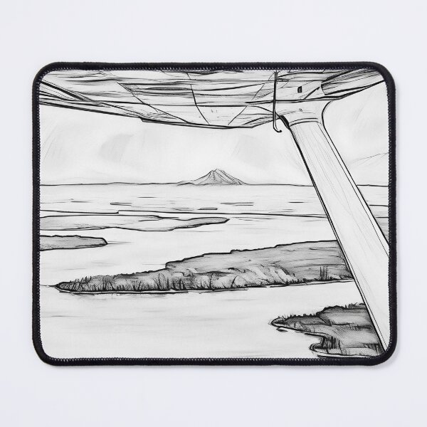 Item preview, Mt Rainier & Mt Adams Flying Sunset (Sketch) designed and sold by flyscenicair.