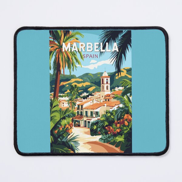 Item preview, Marbella Spain Illustration Travel Art Vintage designed and sold by KrisSidDesigns.