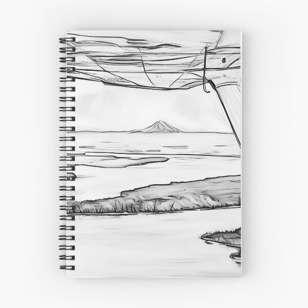 Item preview, Mt Rainier & Mt Adams Flying Sunset (Sketch) designed and sold by flyscenicair.