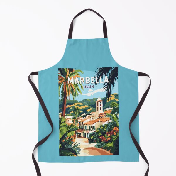 Item preview, Marbella Spain Illustration Travel Art Vintage designed and sold by KrisSidDesigns.