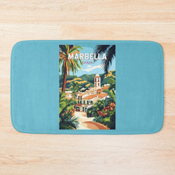 Item preview, Marbella Spain Illustration Travel Art Vintage designed and sold by KrisSidDesigns.
