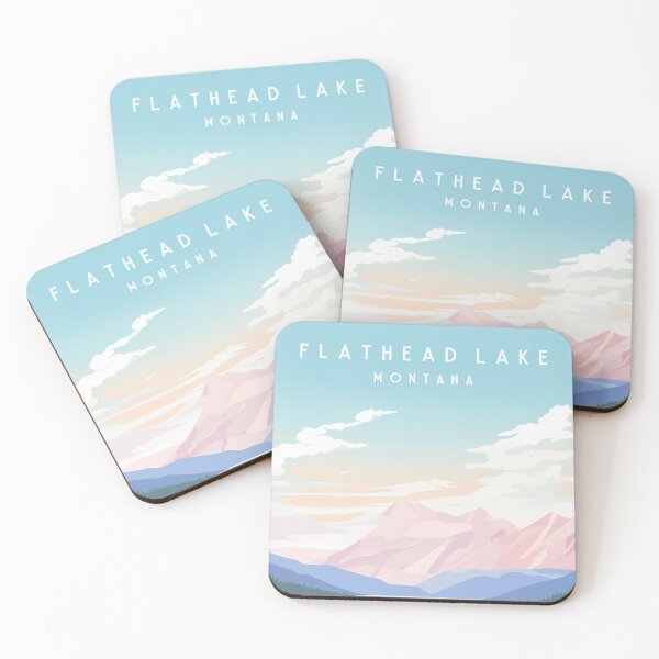Item preview, Flathead Lake Montana Travel Print United States designed and sold by Wander-World.
