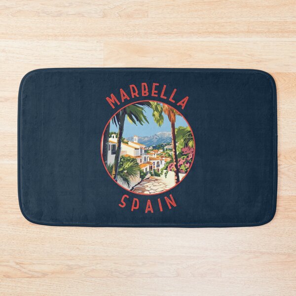Item preview, Marbella Spain Retro Distressed Circle designed and sold by KrisSidDesigns.