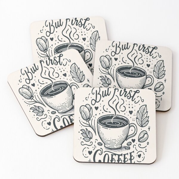 Item preview, Simple Elegance: But First, Coffee designed and sold by BB artwork.