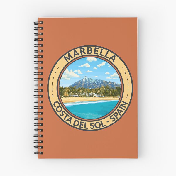 Item preview, Marbella Spain Costa Del Sol Travel Art Badge designed and sold by KrisSidDesigns.