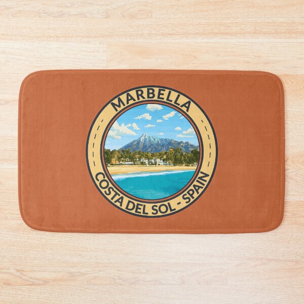 Item preview, Marbella Spain Costa Del Sol Travel Art Badge designed and sold by KrisSidDesigns.