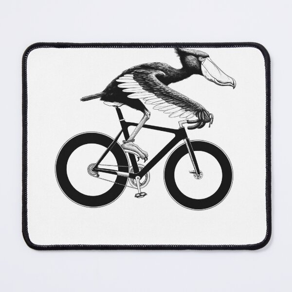 Item preview, Shoebill Bird Riding Bike Biker Bicycle Lover Biking designed and sold by Kimberley King Art King Art.