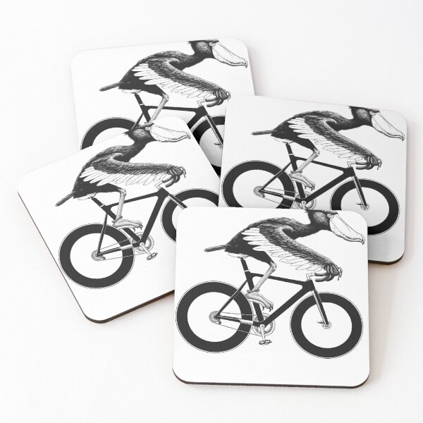 Item preview, Shoebill Bird Riding Bike Biker Bicycle Lover Biking designed and sold by Kimberley King Art  King Art.