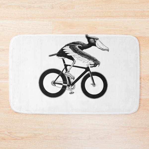Item preview, Shoebill Bird Riding Bike Biker Bicycle Lover Biking designed and sold by Kimberley King Art  King Art.